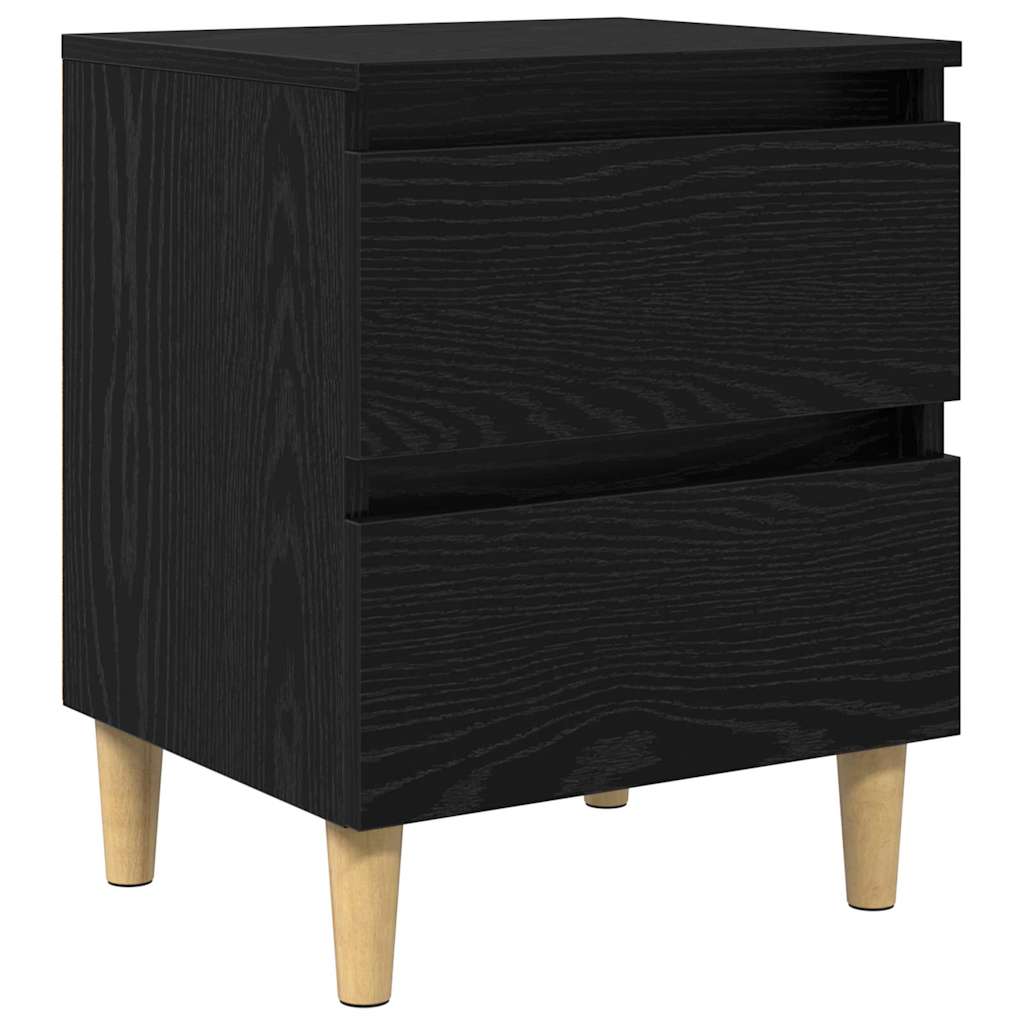 Meubles de lit avec tiroir 2 pcs Chêne noir 40 x 35 x 50 cm - XIOS