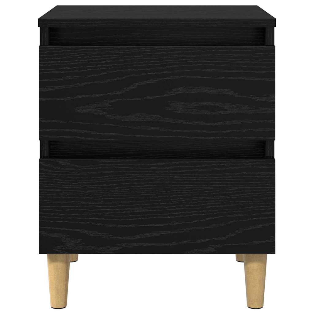 Meubles de lit avec tiroir 2 pcs Chêne noir 40 x 35 x 50 cm - XIOS