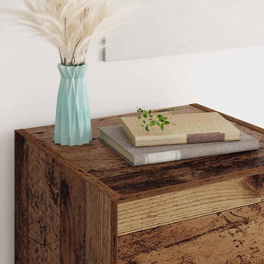 Buffet Bois Ancien 34,5 x 34 x 90 cm Bois d'ingénierie - XIOS