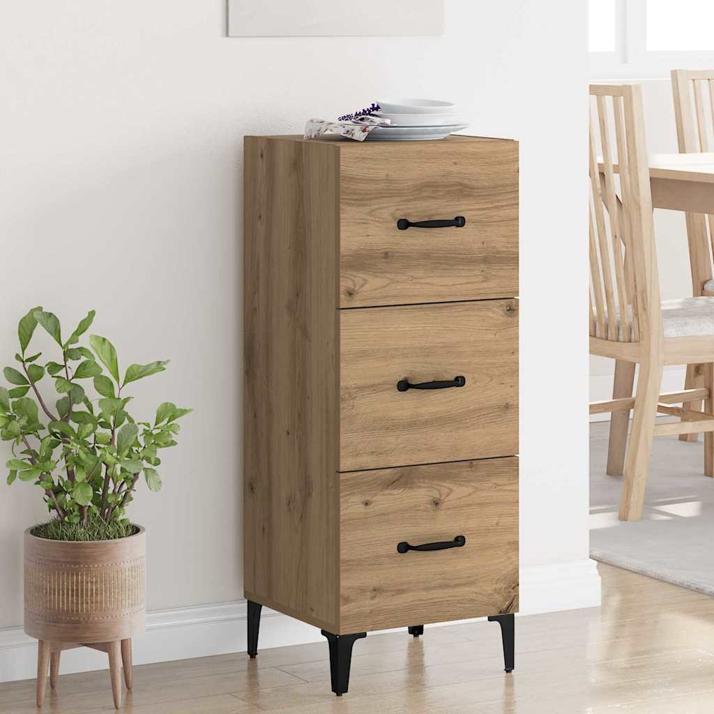 Buffet Chêne artisanal 34,5 x 34 x 90 cm Bois d'ingénierie - XIOS