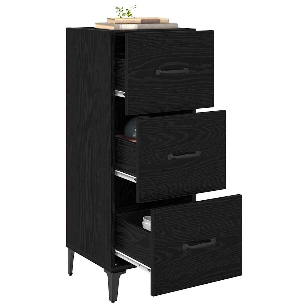 Buffet Chêne noir 34,5 x 34 x 90 cm Bois d'ingénierie - XIOS