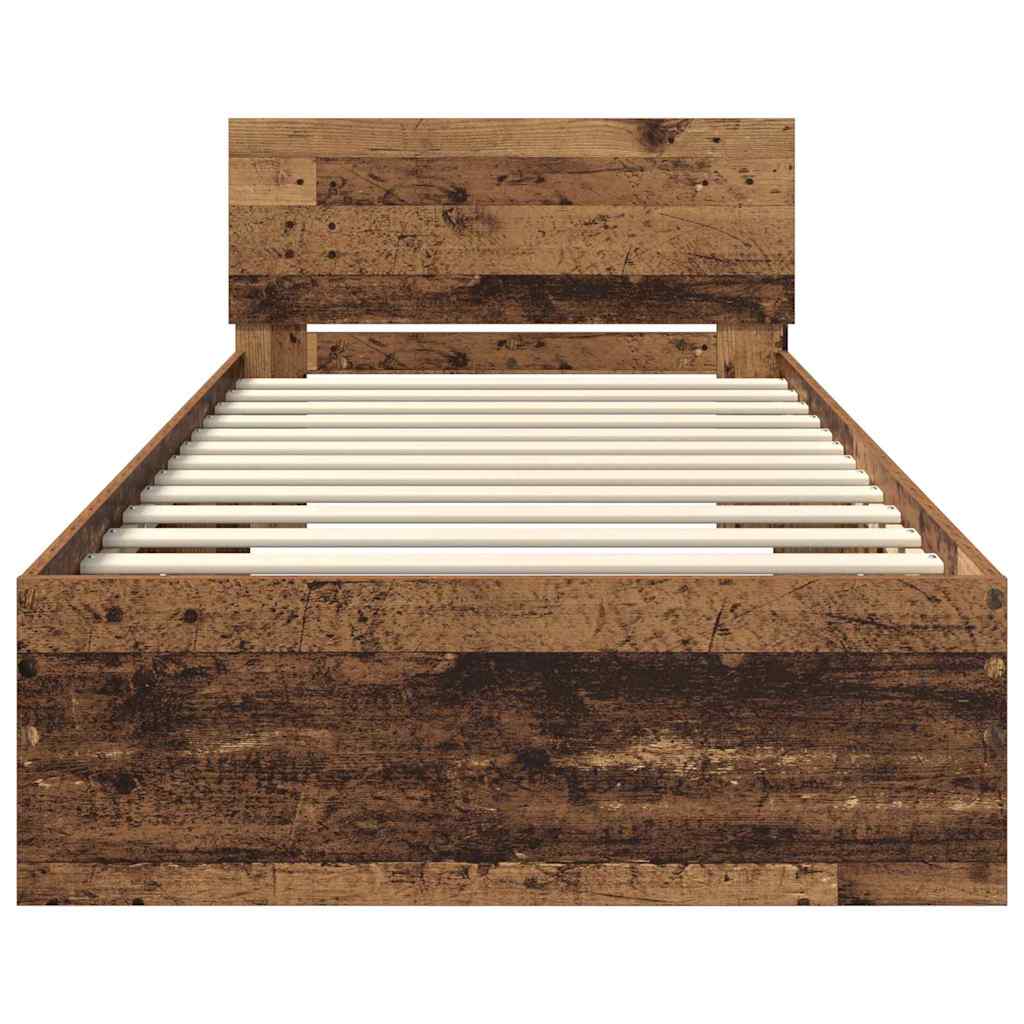 Cadre de lit Bois Ancien 100 x 200 cm Bois d'ingénierie - XIOS