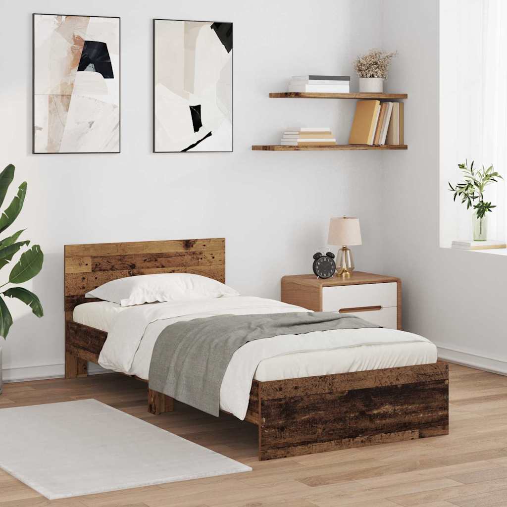 Cadre de lit Bois Ancien 90 x 200 cm Bois d'ingénierie - XIOS
