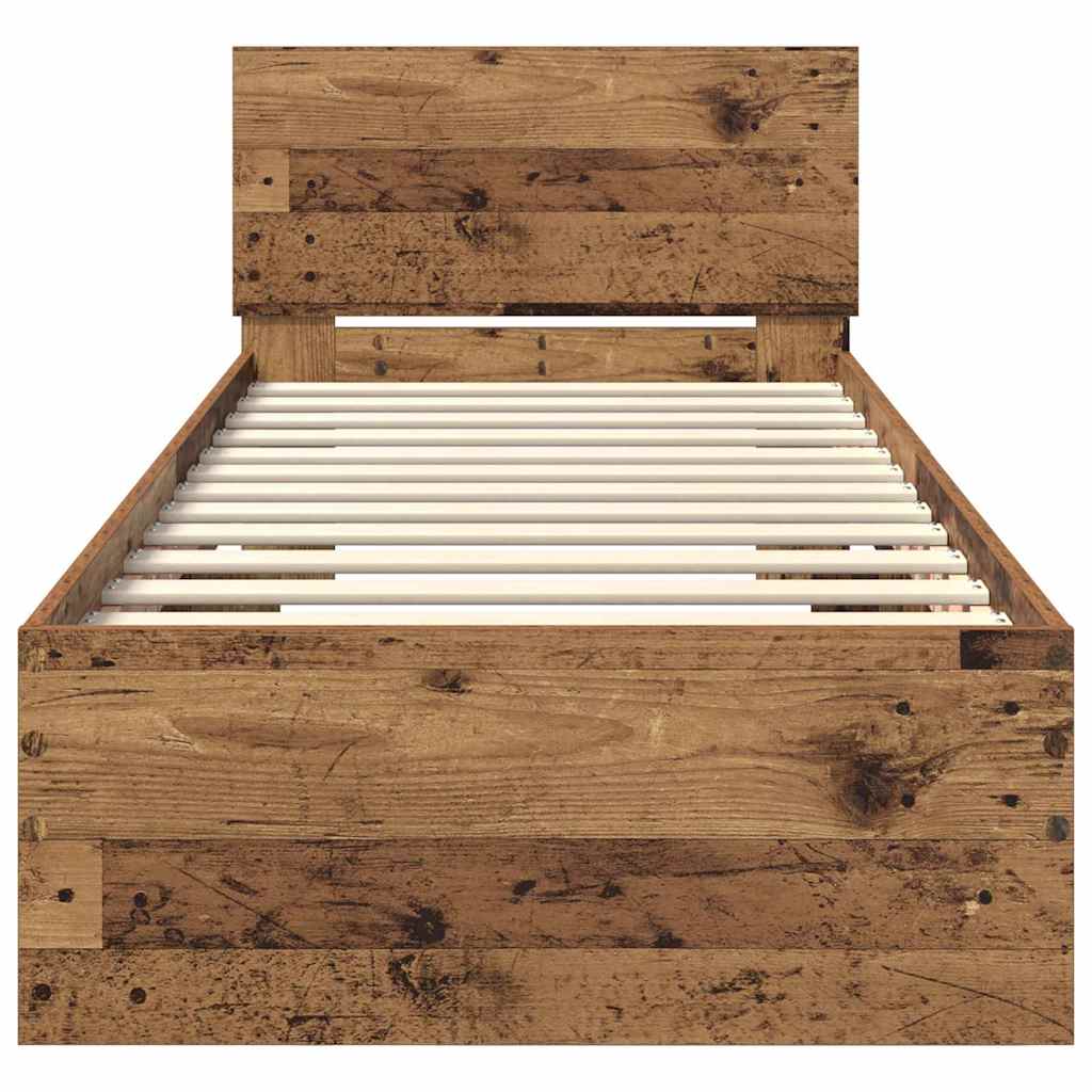 Cadre de lit Bois Ancien 75 x 190 cm Bois d'ingénierie - XIOS