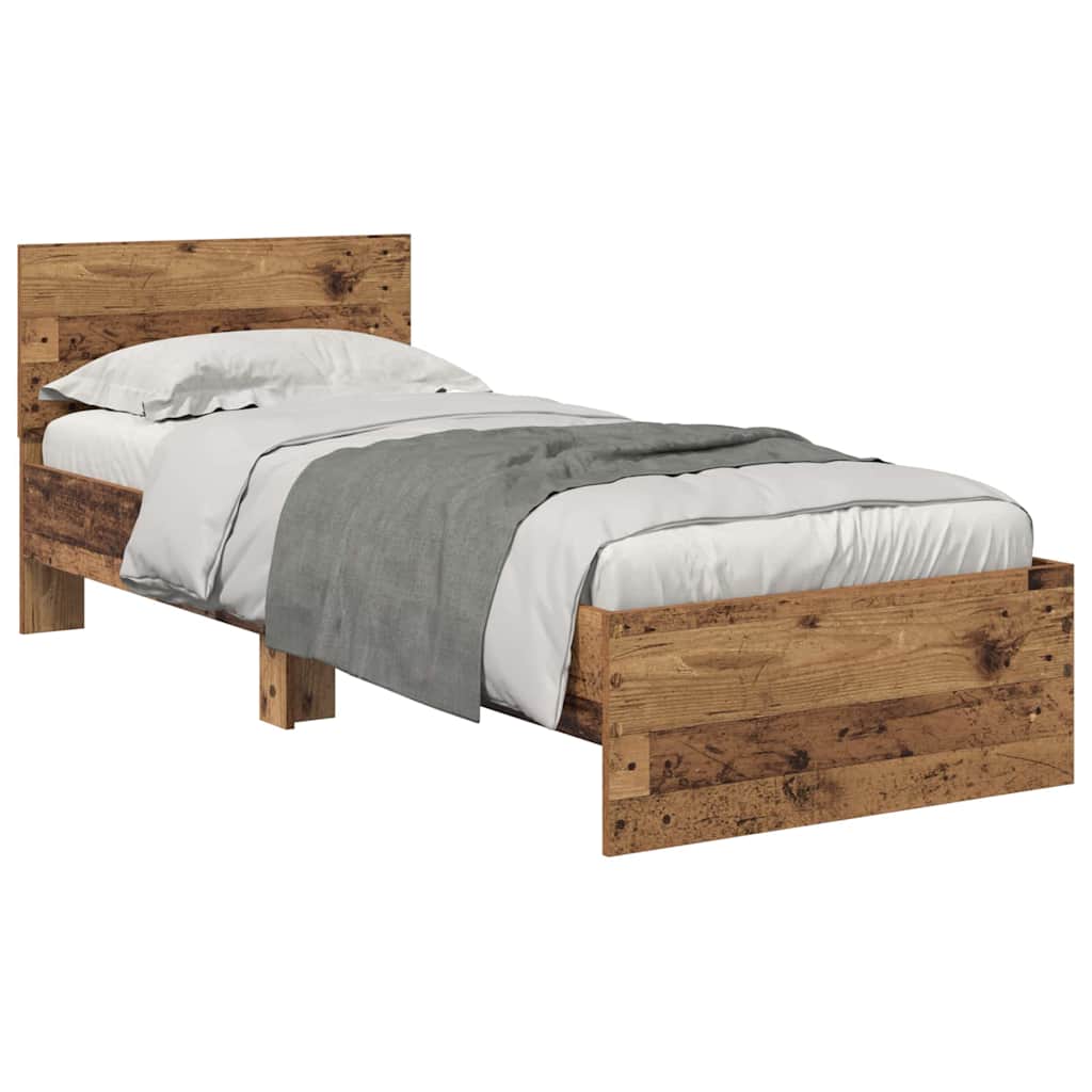 Cadre de lit Bois Ancien 75 x 190 cm Bois d'ingénierie - XIOS