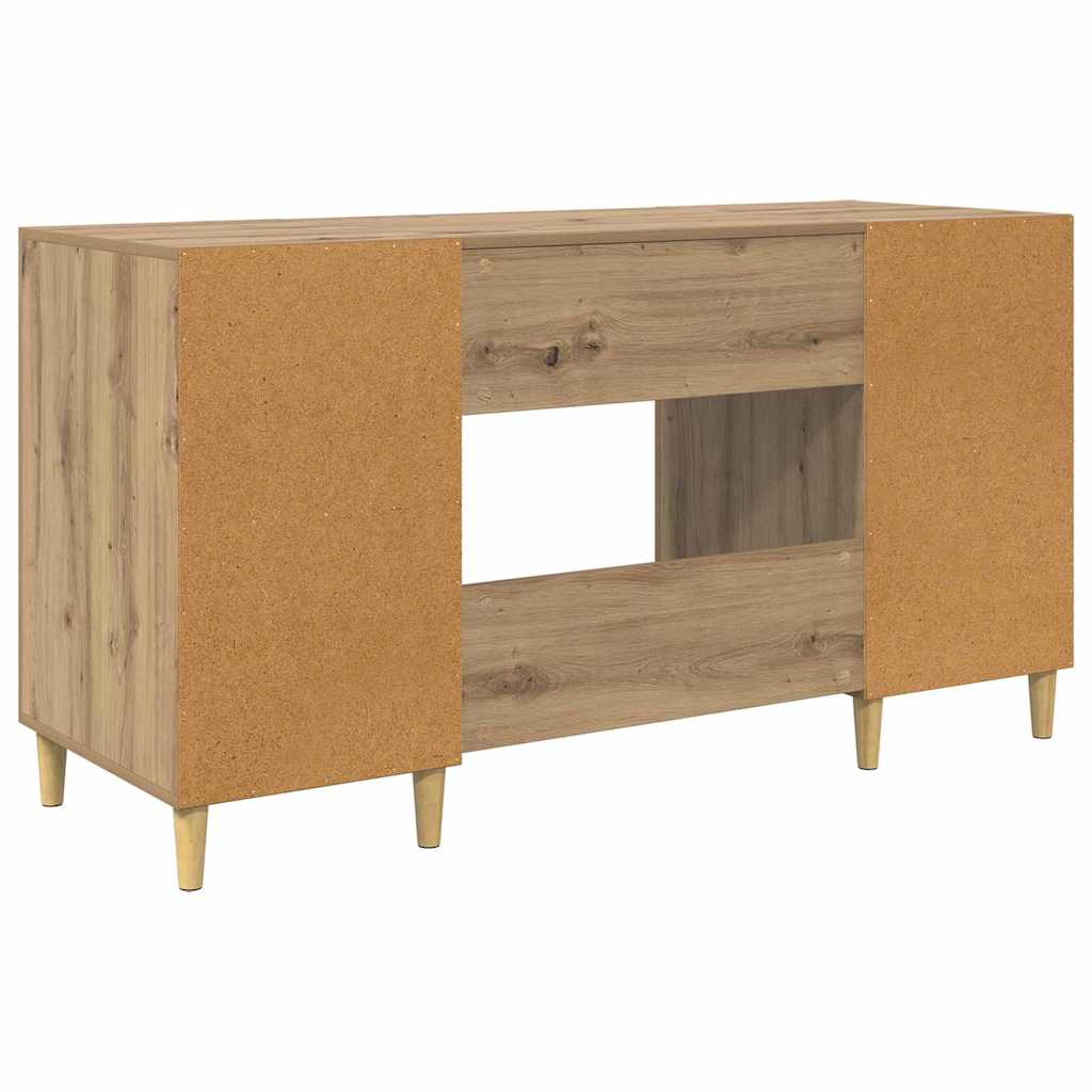 Bureau Chêne artisanal 140 x 50 x 75 cm Bois d'ingénierie - XIOS