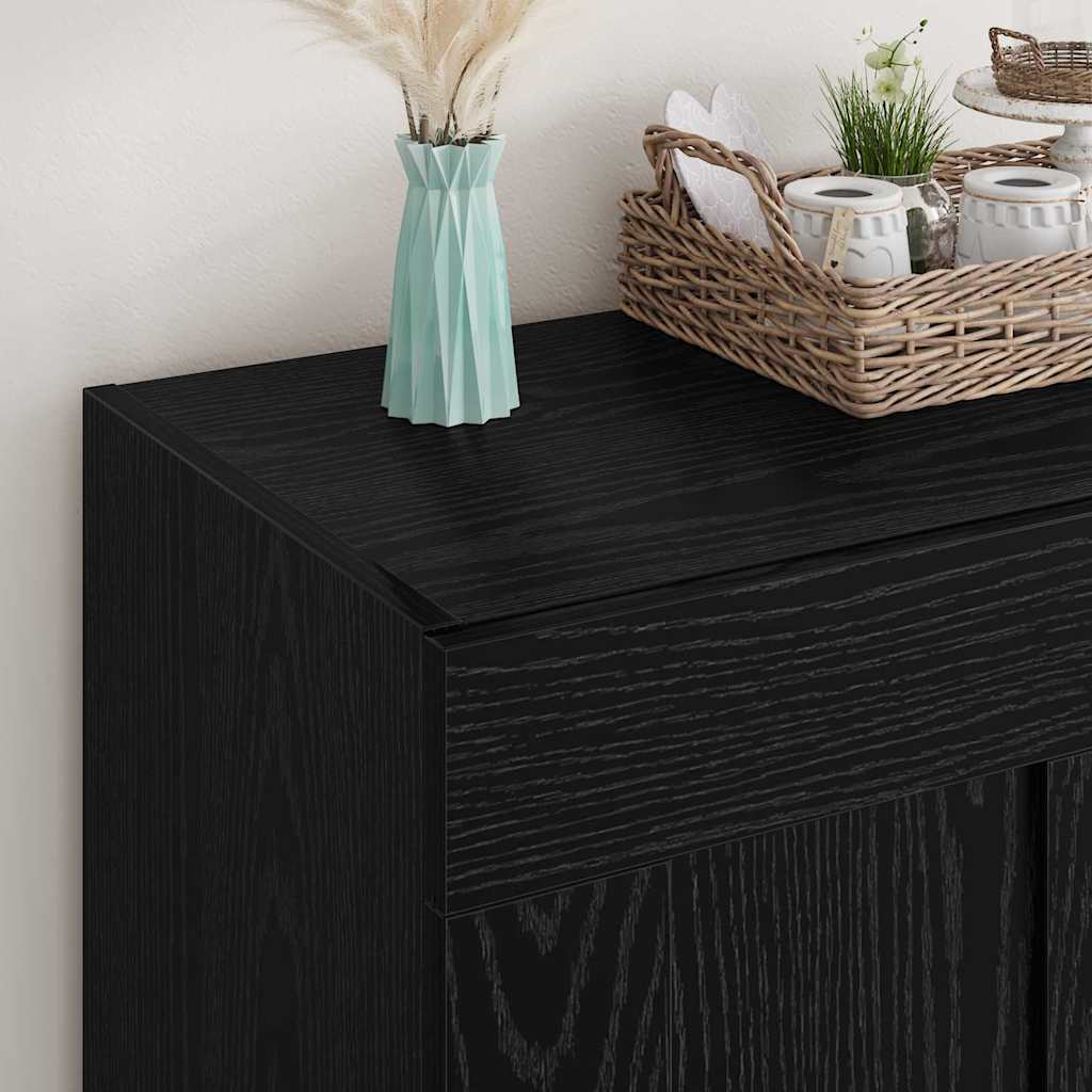 Buffet Chêne noir 69,5 x 34 x 90 cm Bois d'ingénierie - XIOS