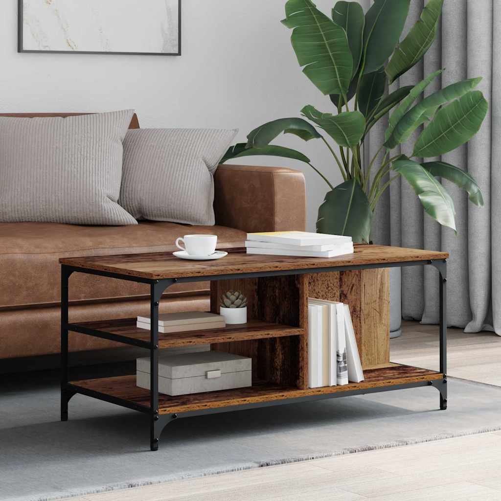 Table basse Bois Ancien 100 x 50 x 45 cm Bois d'ingénierie - XIOS