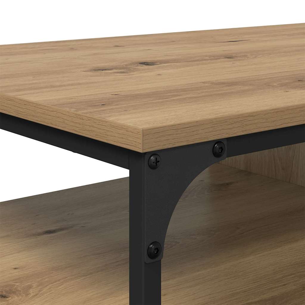 Table basse Chêne artisanal 100 x 50 x 45 cm Bois d'ingénierie - XIOS