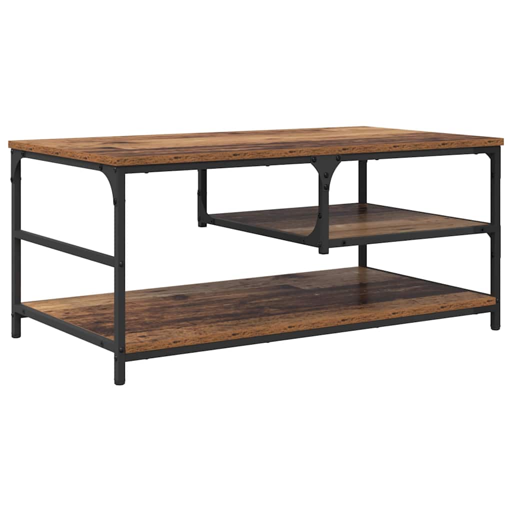 Table basse Bois Ancien 90 x 49 x 40 cm Bois d'ingénierie - XIOS