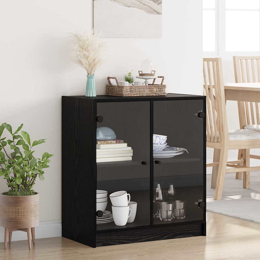 Meuble d'appoint Chêne noir 68 x 37 x 75,5 cm Bois d'ingénierie - XIOS