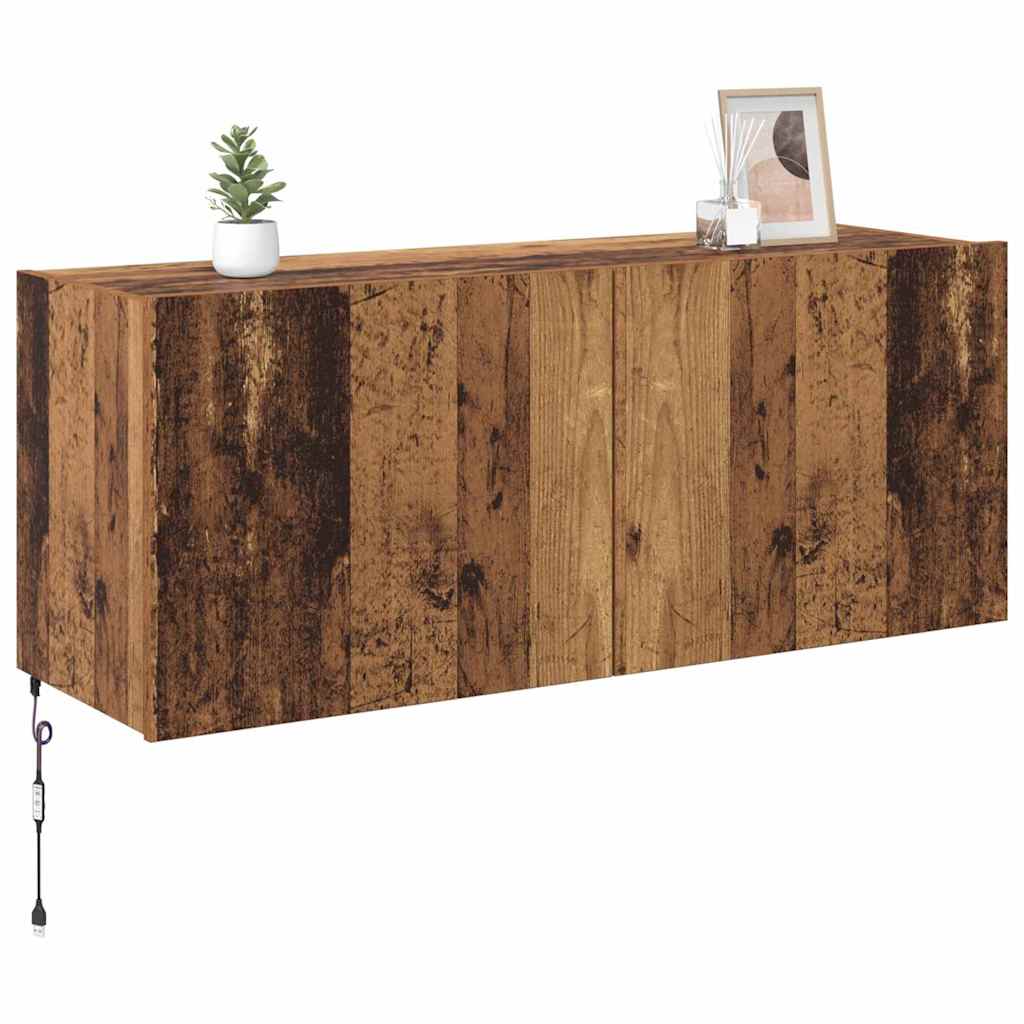 Meuble TV mural Bois Ancien 100 x 35 x 41 cm Bois d'ingénierie - XIOS