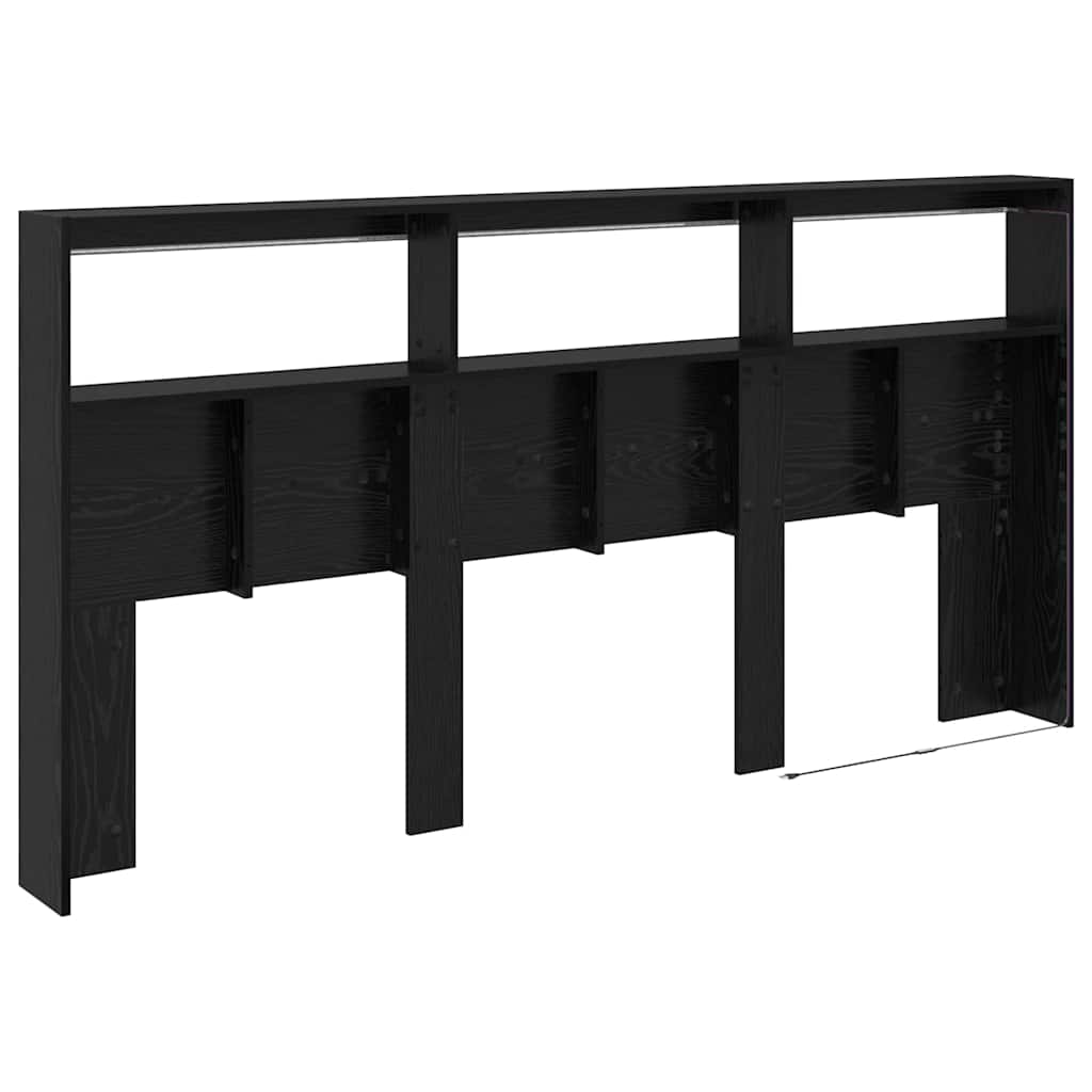 Tête de lit Chêne noir 200 x 17 x 102 cm Bois d'ingénierie - XIOS