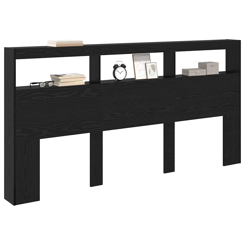 Tête de lit Chêne noir 200 x 17 x 102 cm Bois d'ingénierie - XIOS