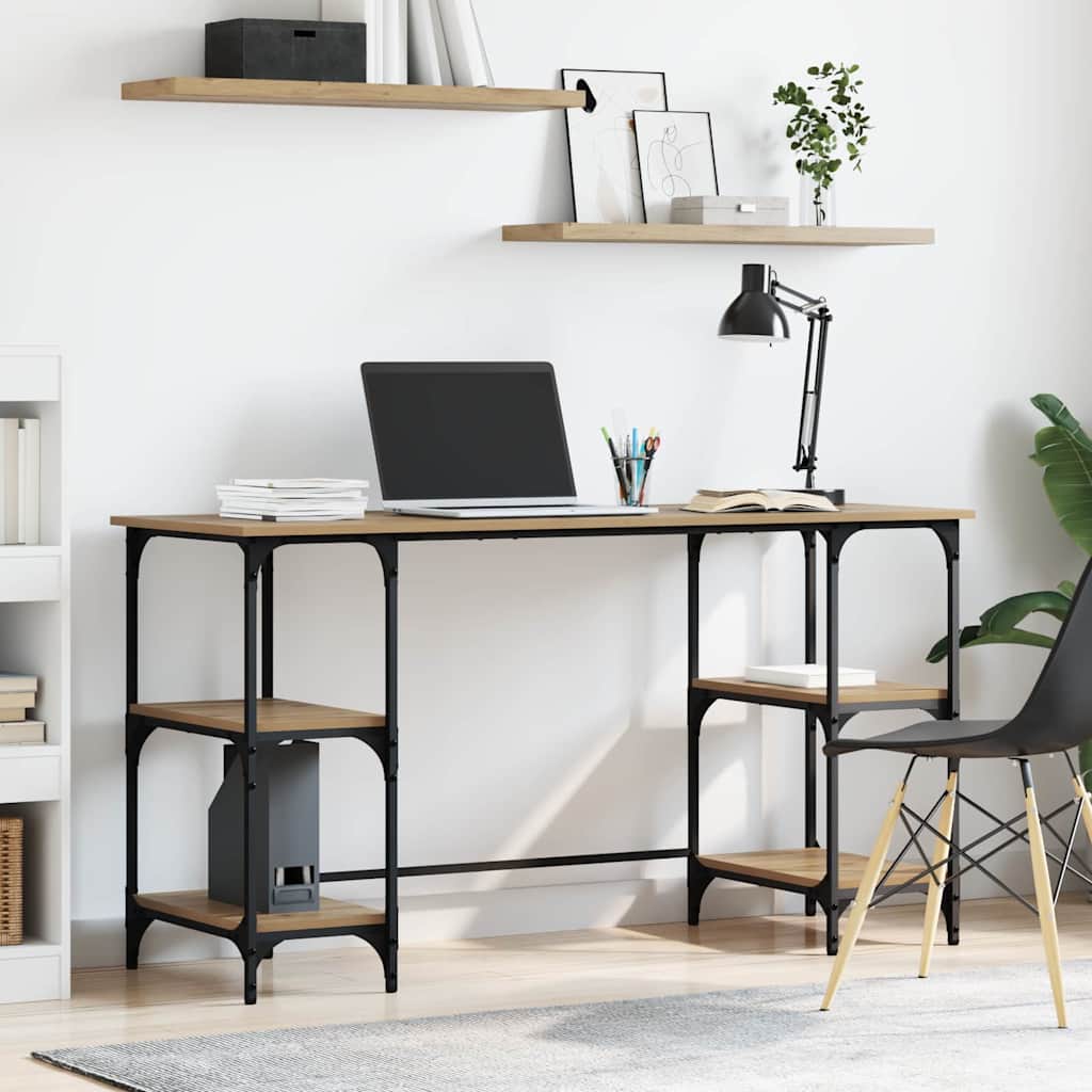 Bureau Chêne artisanal 140 x 50 x 75 cm Bois d'ingénierie - XIOS