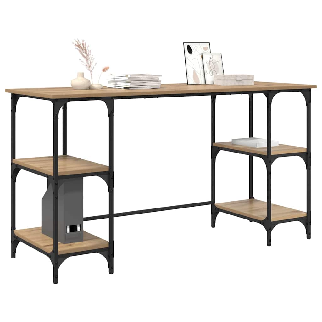 Bureau Chêne artisanal 140 x 50 x 75 cm Bois d'ingénierie - XIOS