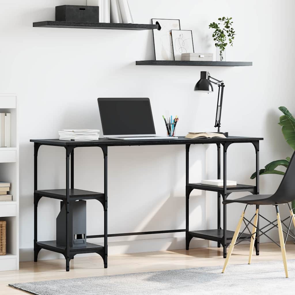 Bureau Chêne noir 140 x 50 x 75 cm Bois d'ingénierie - XIOS