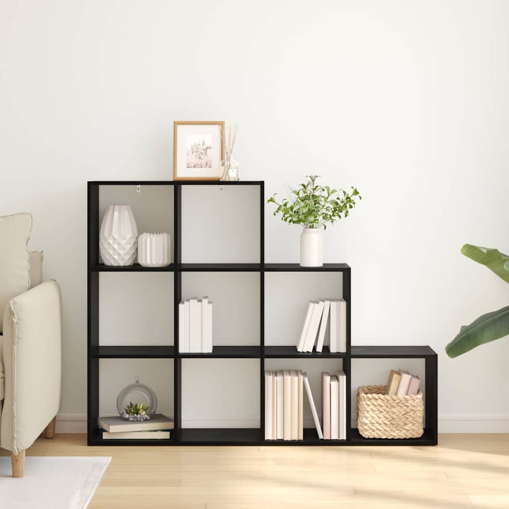 Cloison Bibliothèque Chêne noir 137,5 x 29 x 103,5 cm - XIOS