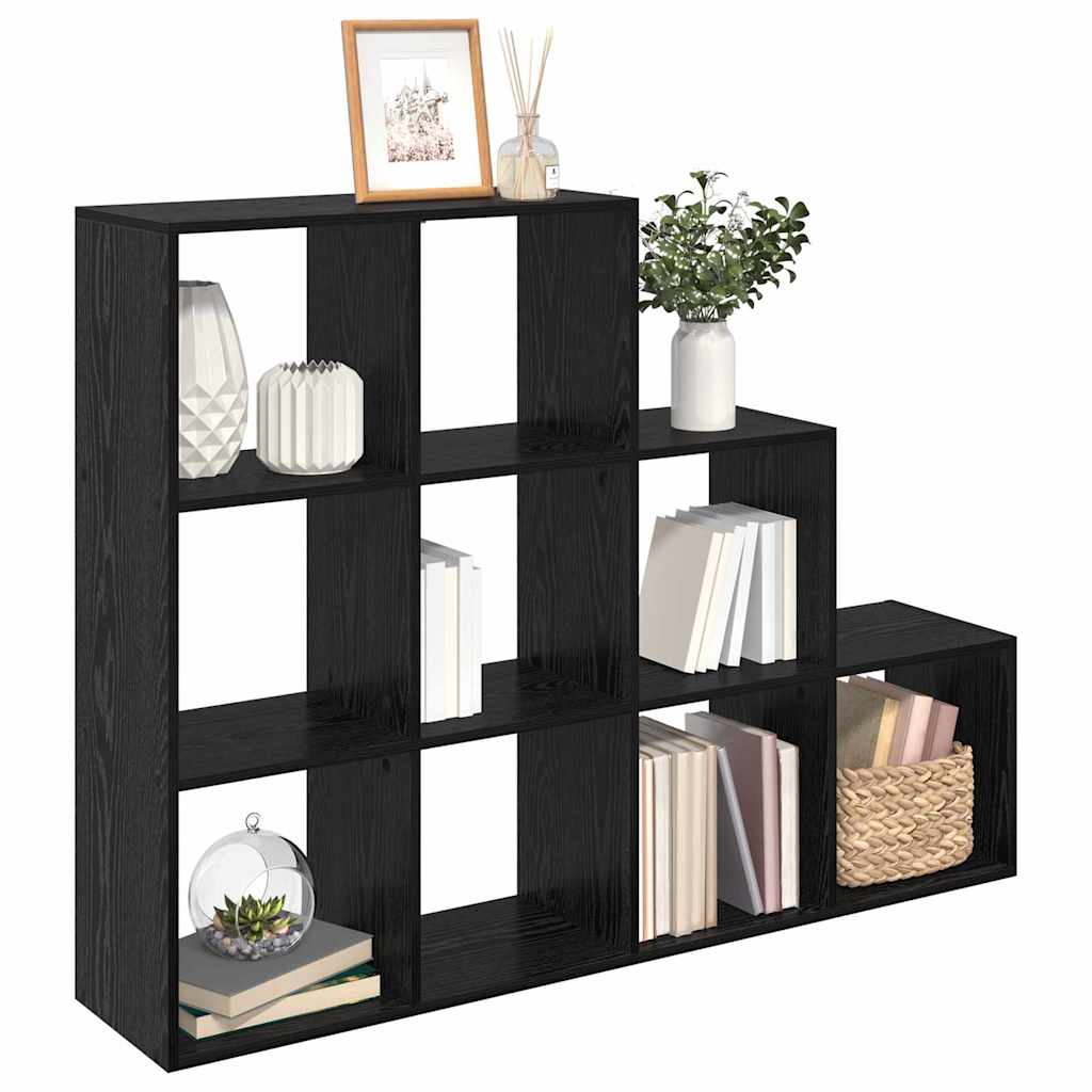 Cloison Bibliothèque Chêne noir 137,5 x 29 x 103,5 cm - XIOS