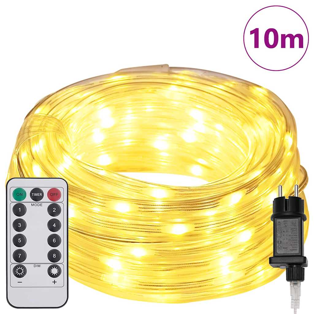 Lumière en corde avec 240 LED Blanc chaud 10 m PVC - XIOS