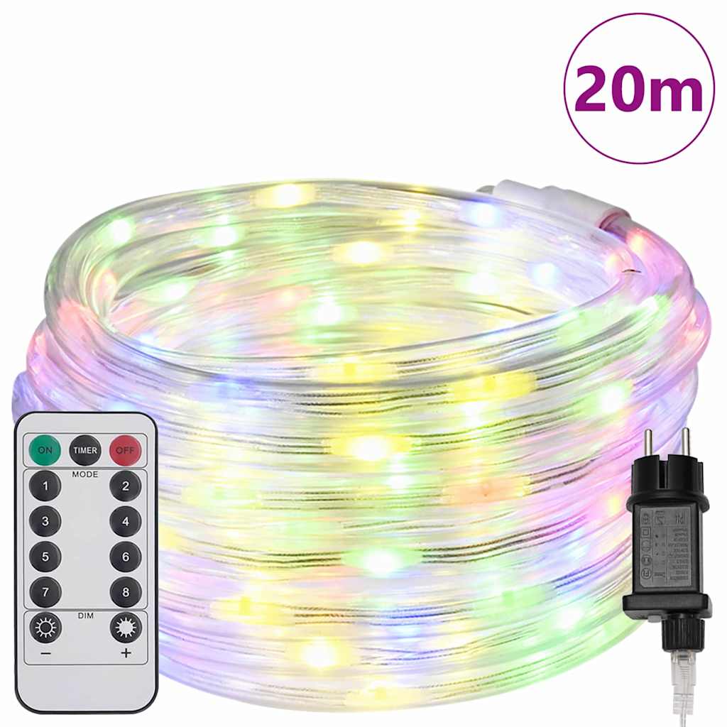 Lumière en corde avec 480 LED Multicolore 20 m PVC - XIOS