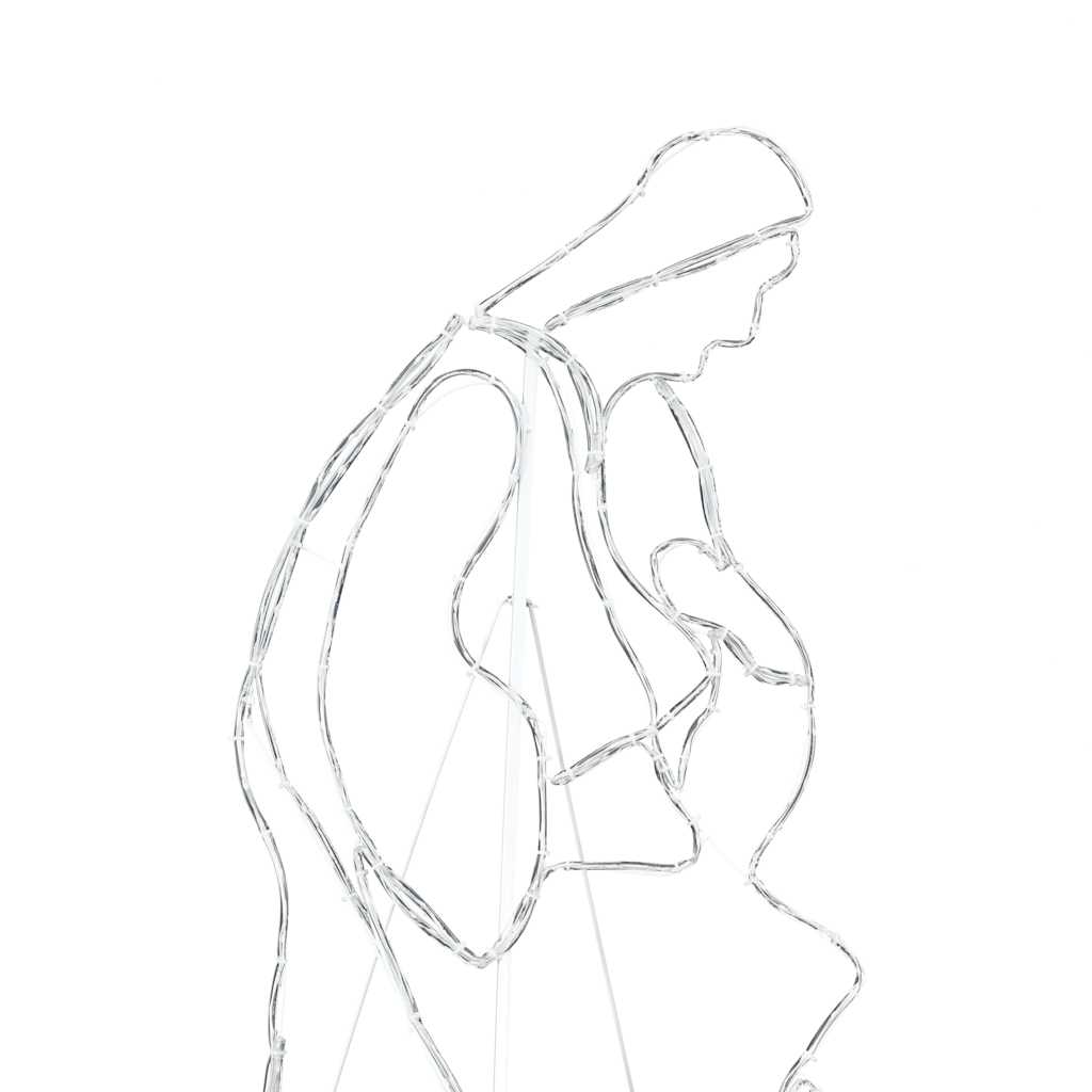 Scène de Nativité Illuminée Multicolore 112 x 72 cm PVC - XIOS