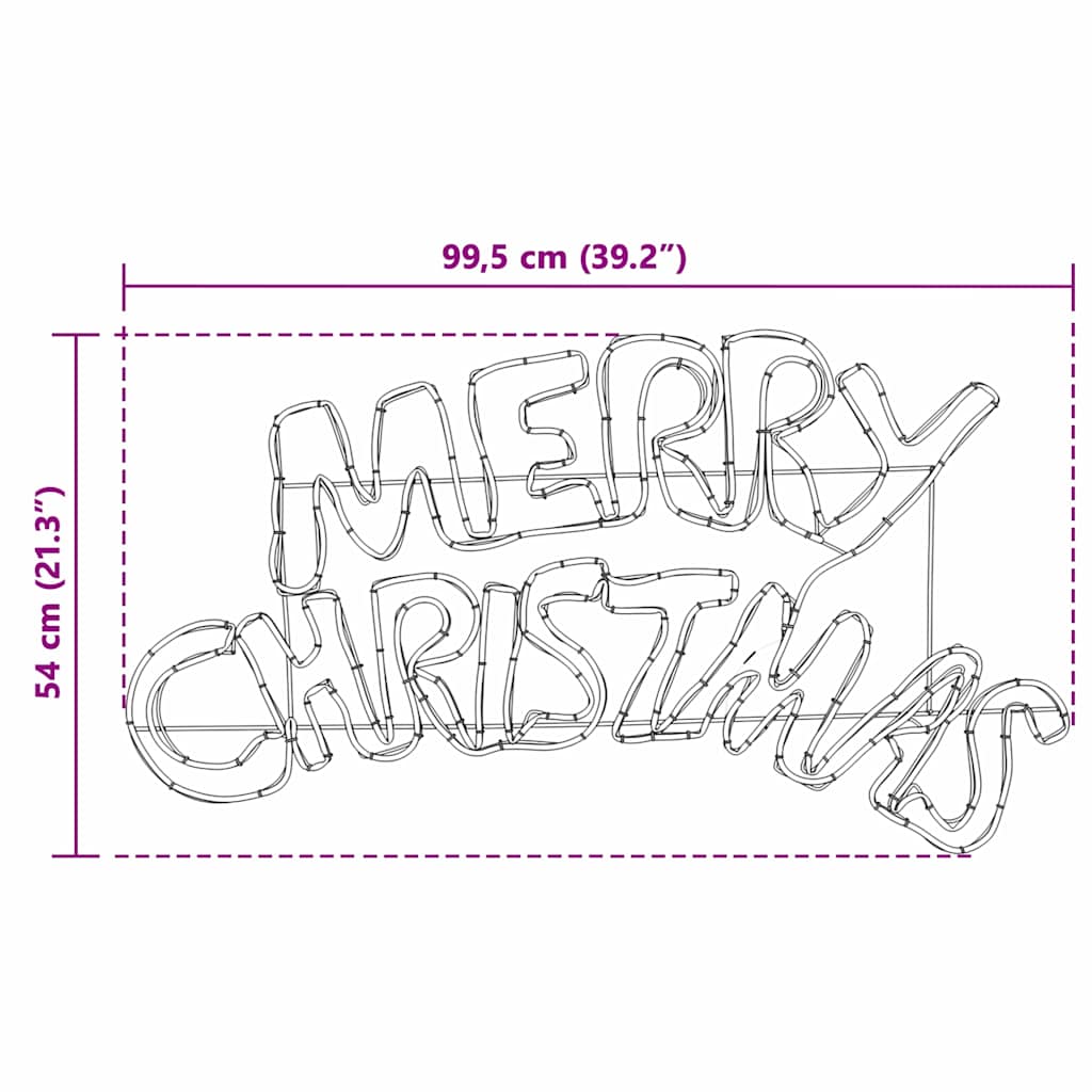 Panneau de Noël avec 240 LED Multicolore 100 x 50 cm PVC - XIOS