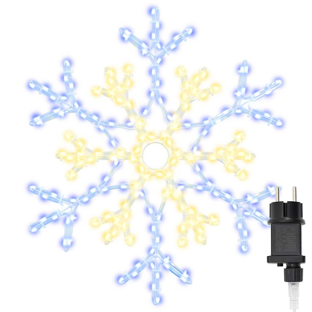 Flocon de Noël avec 180 LED Blanc chaud 56 x 49 x 0,7 cm PVC - XIOS