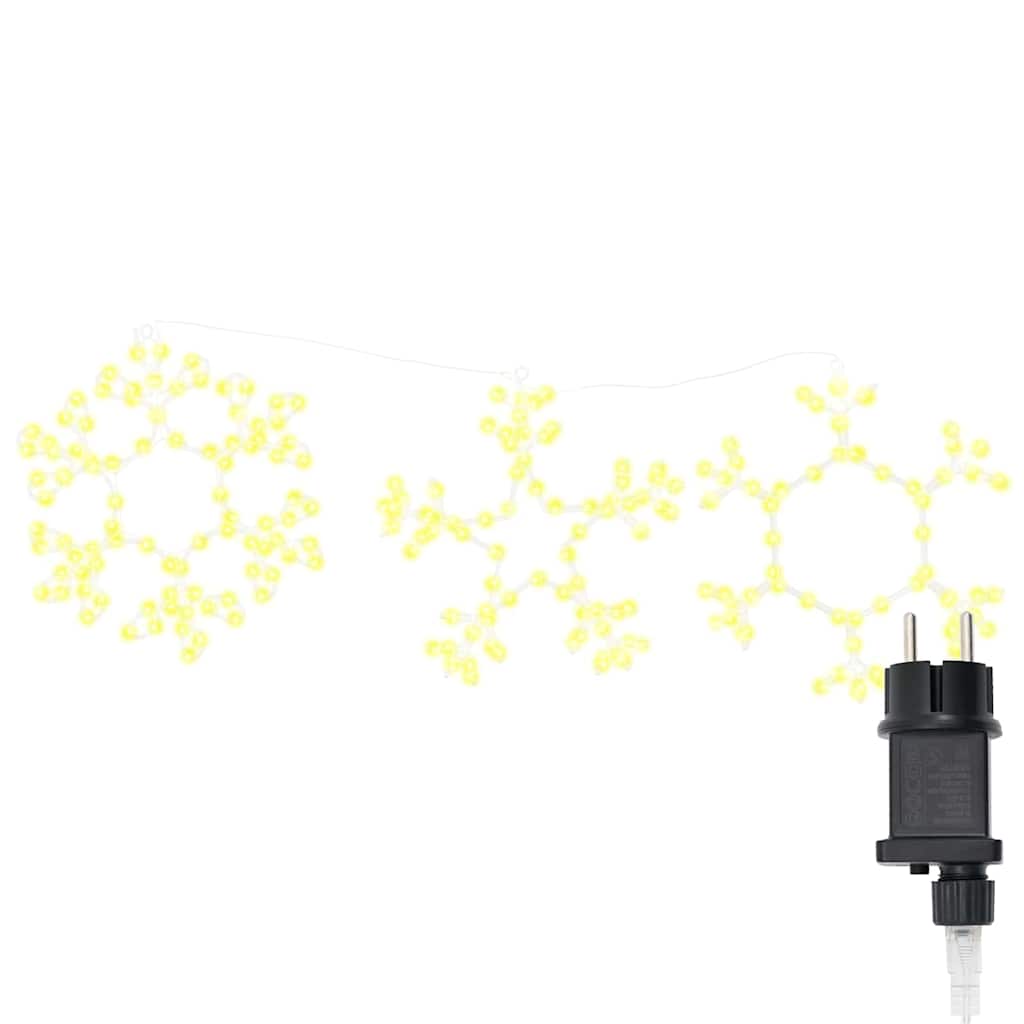 Flocon de Noël avec 252 LED Blanc chaud 45 x 38 cm PVC - XIOS