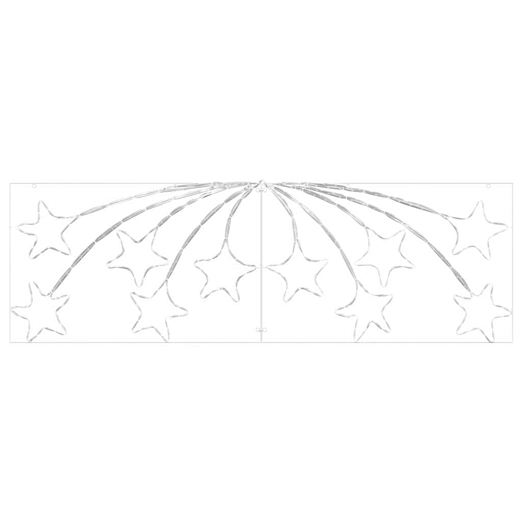 Étoile de Noël avec 432 LED Multicolore 180 x 57 cm PVC - XIOS