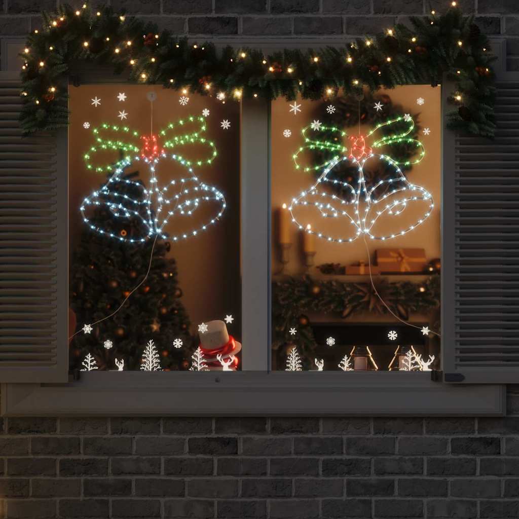 Cloche de Noël avec 144 LED Multicolore 56 x 46 cm PVC - XIOS