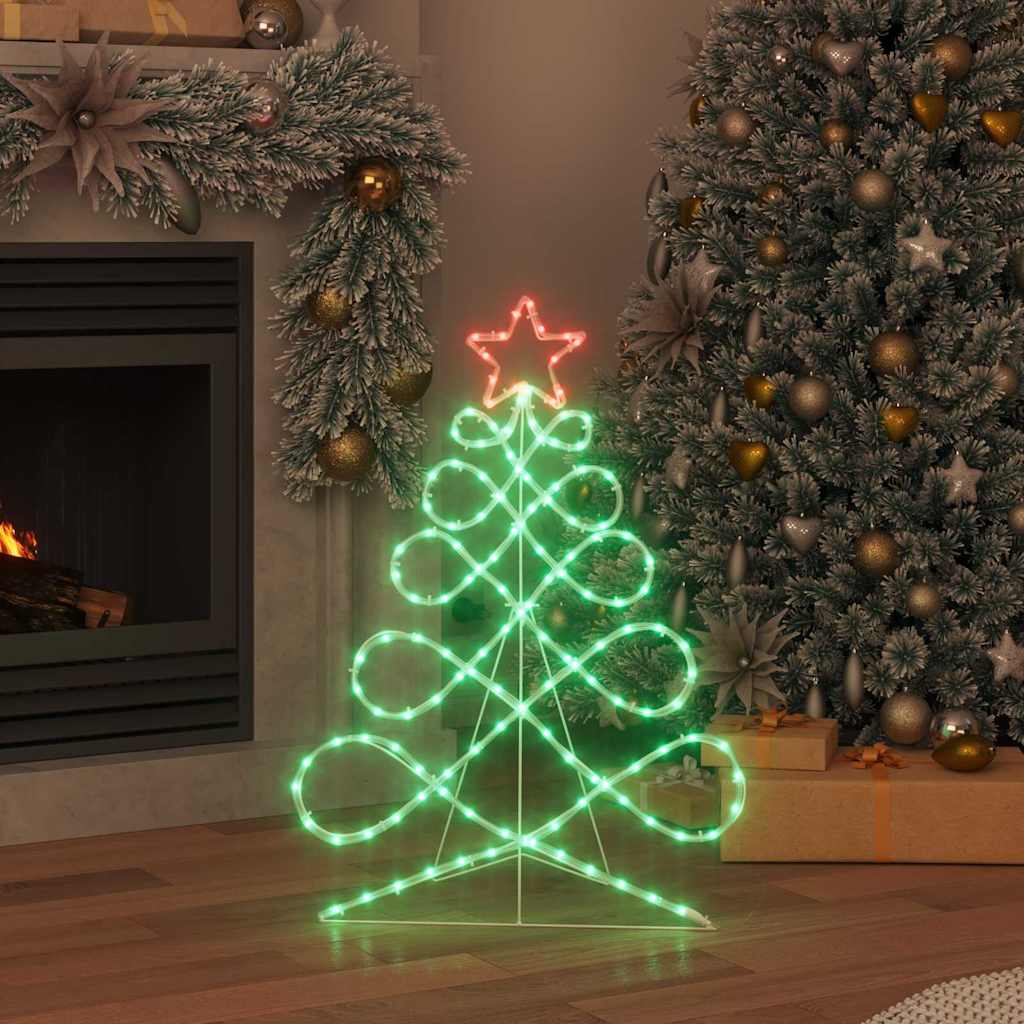 Lumière en forme d'arbre de Noël Multicolore 80 x 56 cm PVC - XIOS