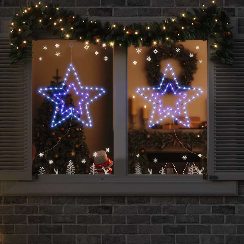 Étoile de Noël avec 72 LED Blanc Froid 51.5 x 50 x 0.65 cm Fer - XIOS