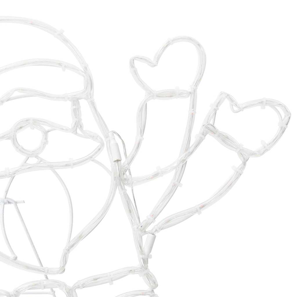 Lumière du Père Noël Multicolore 58.5 x 60 x 1.3 cm Fer - XIOS