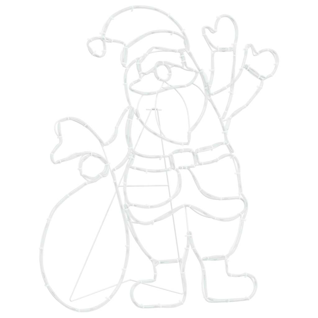 Lumière du Père Noël Multicolore 58.5 x 60 x 1.3 cm Fer - XIOS