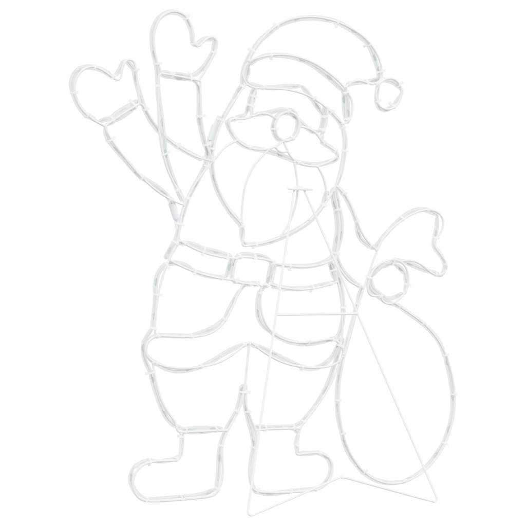 Lumière du Père Noël Multicolore 58.5 x 60 x 1.3 cm Fer - XIOS