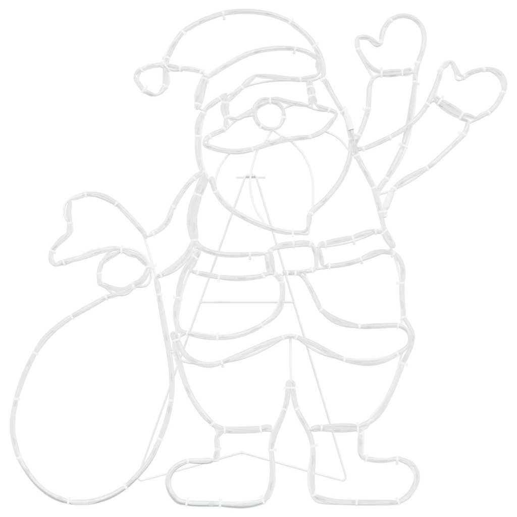 Lumière du Père Noël Multicolore 58.5 x 60 x 1.3 cm Fer - XIOS