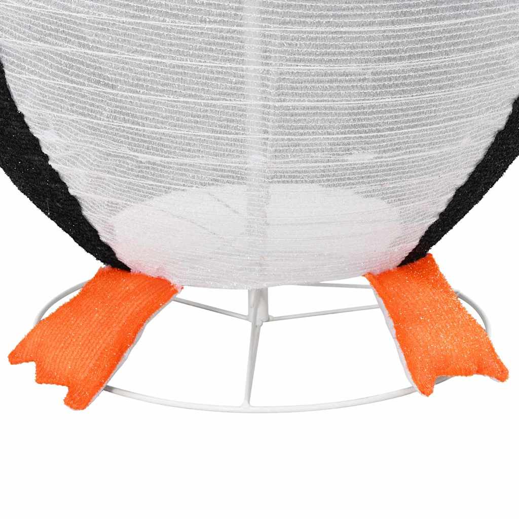 Figure de pingouin en neige Blanc chaud 78 x 88 x 180 cm tissu - XIOS