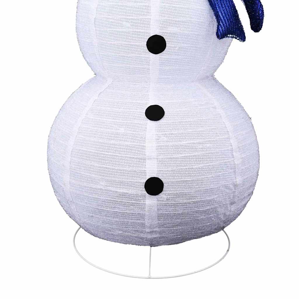Famille de Bonhommes de Neige de Noël 3 pcs Blanc chaud tissu - XIOS