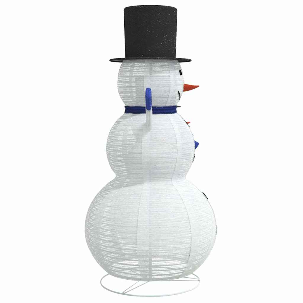 Famille de Bonhommes de Neige de Noël 3 pcs Blanc chaud tissu - XIOS
