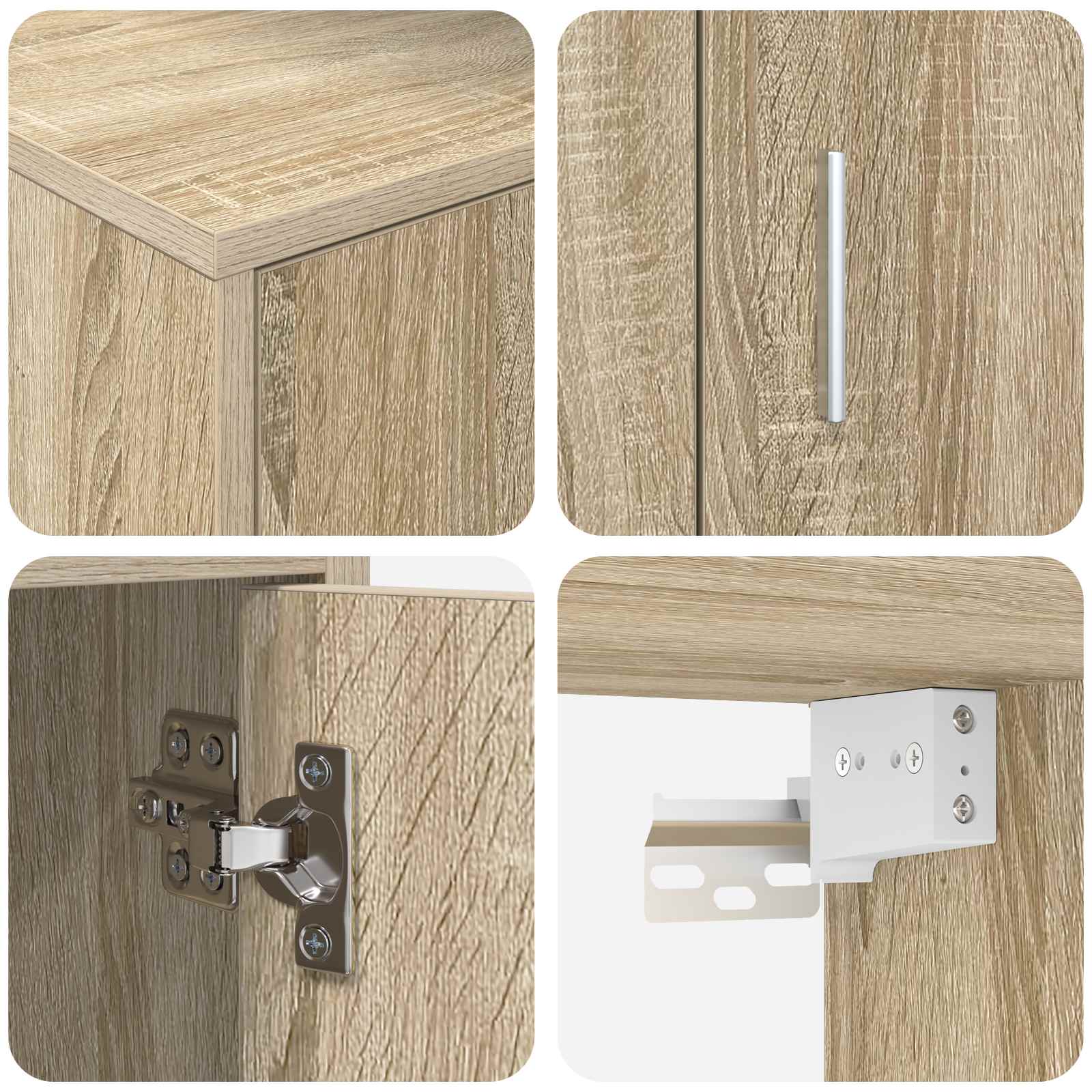 Ensemble meuble TV Chêne Sonoma Bois d'ingénierie - XIOS