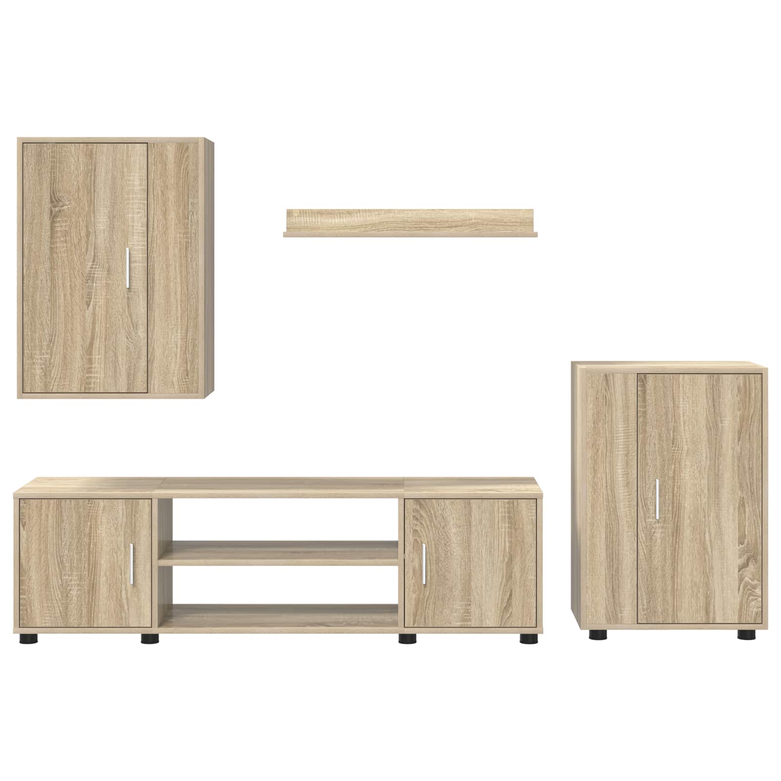 Ensemble meuble TV Chêne Sonoma Bois d'ingénierie - XIOS