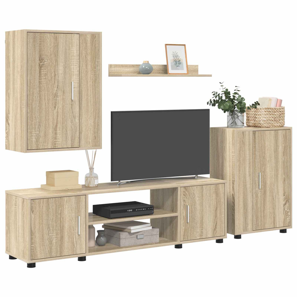 Ensemble meuble TV Chêne Sonoma Bois d'ingénierie - XIOS