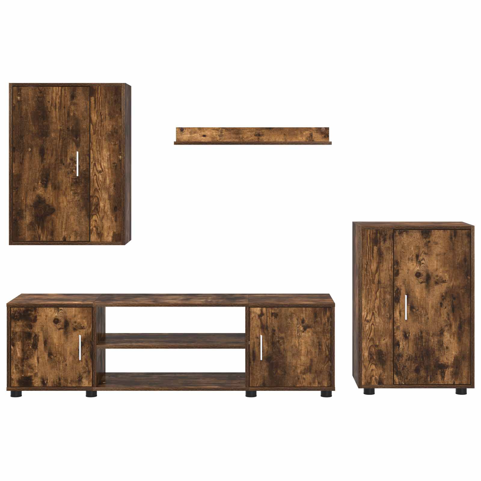 Ensemble meuble TV Chêne Fumé Bois d'ingénierie - XIOS