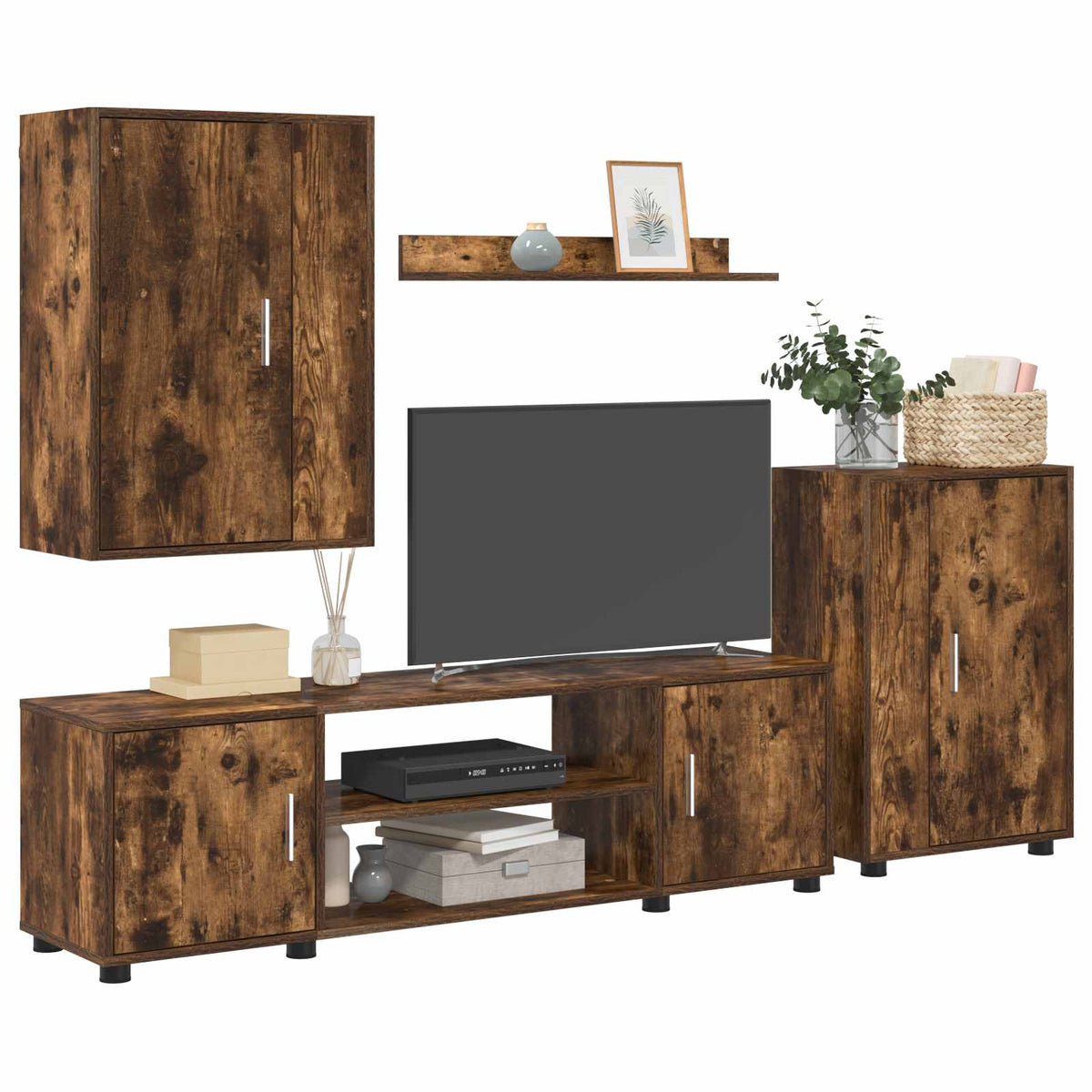 Ensemble meuble TV Chêne Fumé Bois d'ingénierie - XIOS