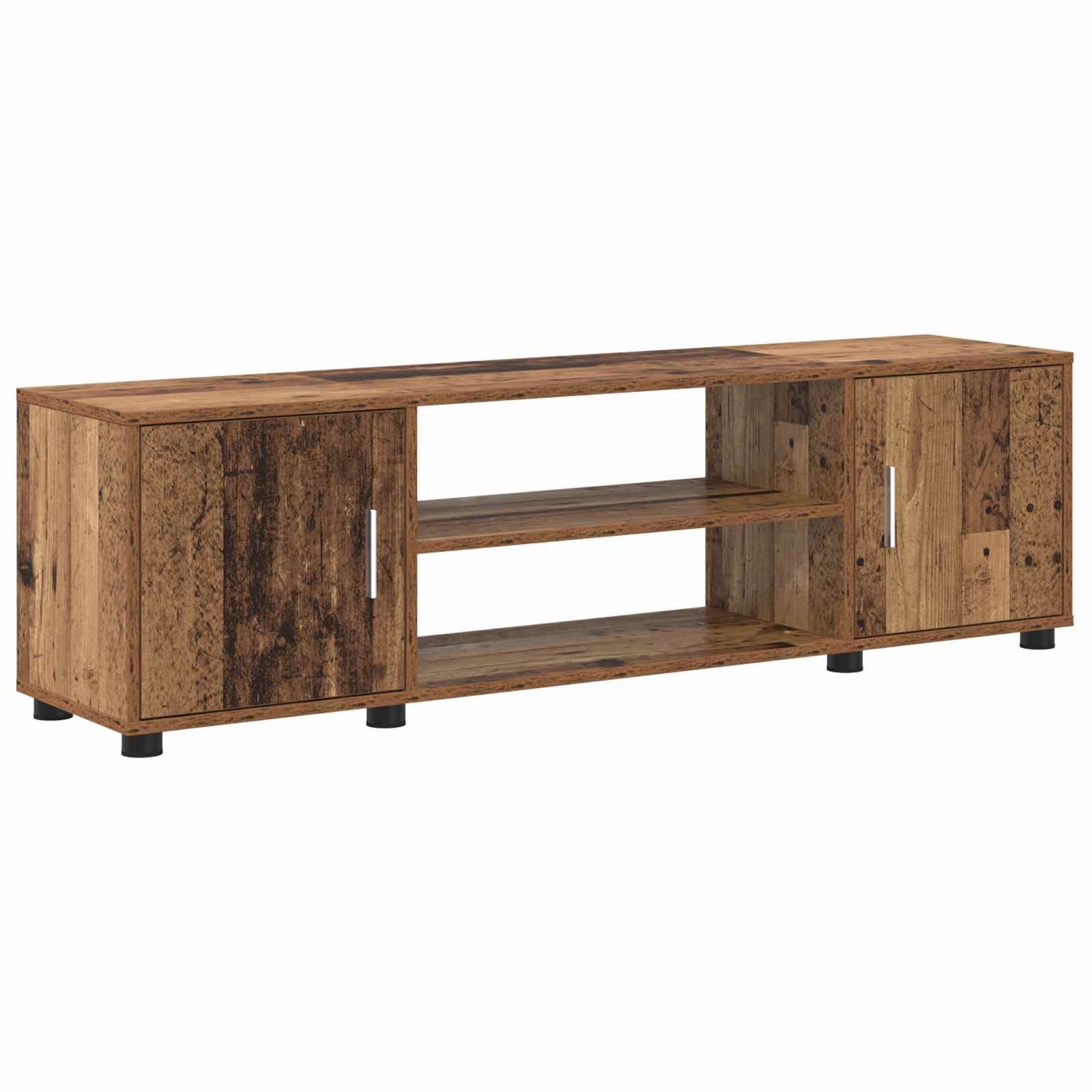 Ensemble meuble TV 4 pcs Bois Ancien Bois d'ingénierie - XIOS