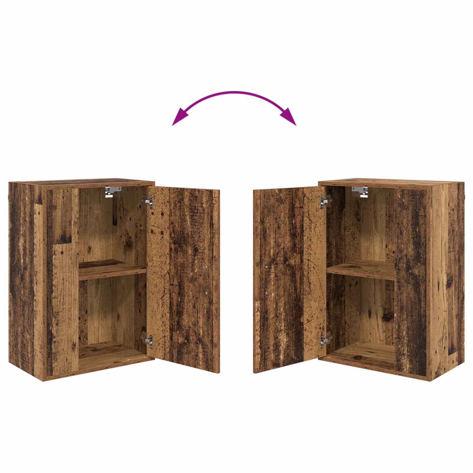 Ensemble meuble TV 4 pcs Bois Ancien Bois d'ingénierie - XIOS