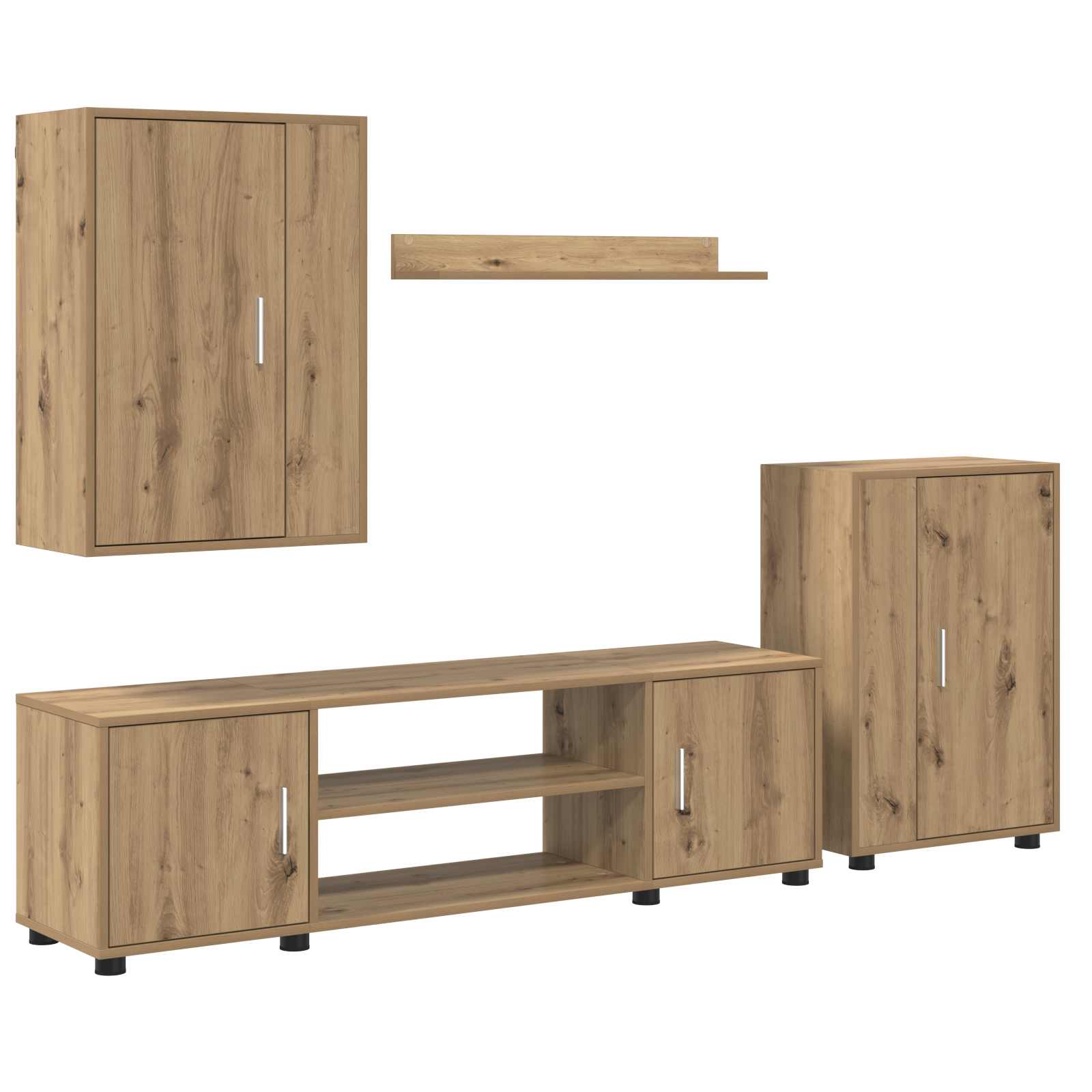 Ensemble meuble TV Chêne artisanal Bois d'ingénierie - XIOS