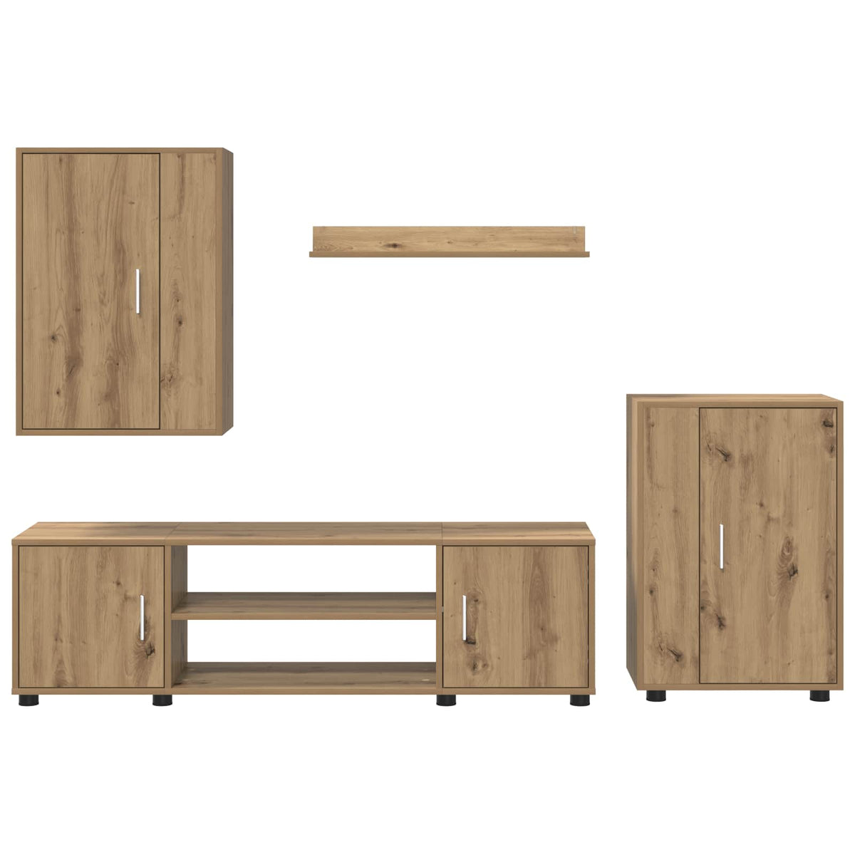 Ensemble meuble TV Chêne artisanal Bois d'ingénierie - XIOS