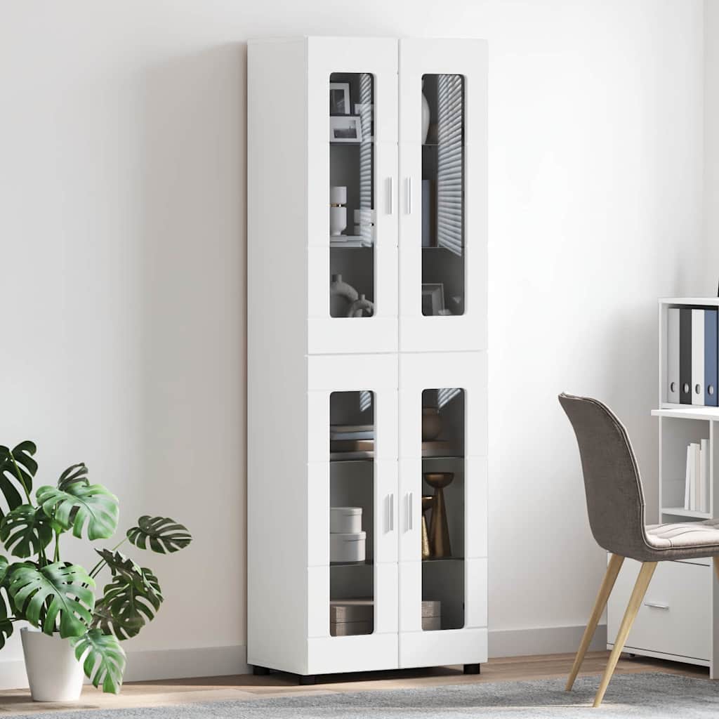 Haut Armoire FLORIN 60 x 35 x 182 cm Blanc Bois d'ingénierie